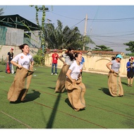 Jumping sacks, sacks made of durable jute