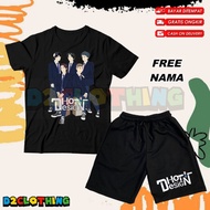 Children's T-shirt and Shorts Set for Boys and Girls with Kona, Pot, Robi, Dhot Animation Dhot Desig