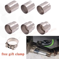 51MM Convert to 52MM 54MM 56MM 58MM 62MM 64MM Exhaust Pipe Adaptor Connector