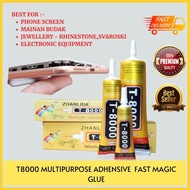 Gam Lekat Screen Display Telefon Smartphone Original T8000 Fast Glue Gum Multipurpose Adhesive Pelek
