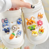 Cute DIY Shoe Charms Detachable Decoration Cute Zootopia Judy Nick Doll Pattern