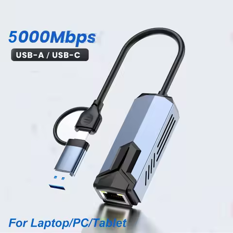 5G USB Ethernet Adapter USB 3.0 Network Card to USB RJ45 Lan for PC Windows 8.1/10/11 USBA USBC Swit
