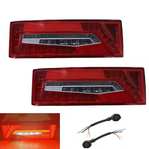 1pc LH RH E9 24V Rear Combination Tail Light Lamp W/ Plug 2860827 2860829 For Scania Truck Taillight