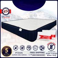 NiteSwitz Synthetic Latex (Single / Super Single / Queen / King) 8 Inch Mattress Tilam | No Springs