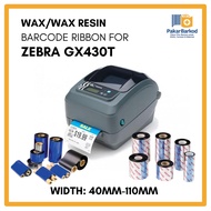 Barcode Ribbon untuk ZEBRA GX430T Barcode Printer