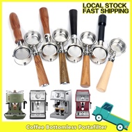 Breville/Delonghi Coffee Bottomless Portafilter for Delonghi EC680/EC685 Filter 51/54MM Replacement 