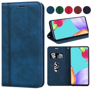 For OnePlus 12R 11R 10 9 8 7T Pro 10T 9RT 8T 7T 6T Card Holder Magnetic Flip Cover Solid Color Busin