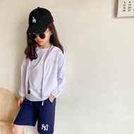 MLB韓國兒童男女童防曬服NY純色透氣連帽外套22年春夏新款