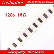 100PCS 1206 SMD Resistor 1% 1M Ohm 1004 1.0Kohm