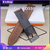 FOSSIL 22MM Crazy Horse Leather Watch Band for FS4656 FS4682 FS5586 |   Rugged Men's Strap |   Distr