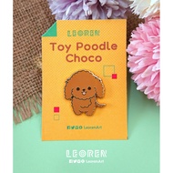 Toy Poodle Choco - Hard Enamel Pin