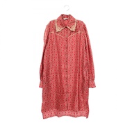 [Used] Fendi FENDI Dress, All-over print, FDA557 A8EF, Silk Shirt Dress, Women's, Used A