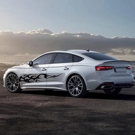 Car Stickers Personalized Creative Flame Stickers Scratch Stickers Car Styling Full Side Body Decora