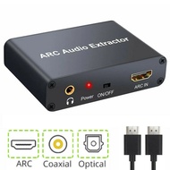 ☂HDMI ARC Audio Extractor DAC ARC L/R Coaxial SPDIF Jack Extractor Return Channel Converter For ✣P