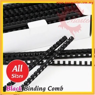 [Box]Black Comb Binder | Plastic Comb Binding Rings | Binding Comb Ring | Comb Binding | PVC Comb Bi
