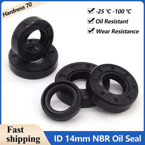 2/5/10pcs ID 14mm NBR Oil Seal TC-14*22/24/25/26/27/28/30/32/35*5/6/7/8/10mm Nitrile Rubber Shaft Do