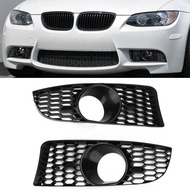 Fog Light Grille  Black 2pcs Cover for Automobile Modification Replacement E90 E92 E93
