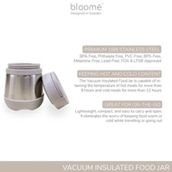 [READY STOK] BLOOME VACUUM INSULATED FOOD JAR - FOOD JAR STAINLESS TEMPAT MAKAN ANAK