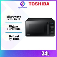 Toshiba 24L Microwave Oven With Grill Function | 900W Microwave | 1000W Grill | MW2-AG24PF(BK)