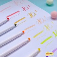 Bút lông Fiber pen SWM-C008 màu Pastel Colokit Thiên long cây viết chữ tiêu đề bullet journal 20 màu