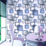 COD-Wallpaper stiker dinding 45 meter Wallpaper Sticker Dinding Paket 5 roll Wallpaper ruang tamu st