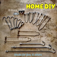 J-HOOK D-HOOK U-HOOK FAN / PENYAKUT KIPAS J Hook Fan Ceiling And Plat Hook Fan Ceiling