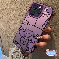 Cute Cat Phone Case For Samsung Galaxy A73 A72 A71 M56 M55 F55 A55 A54 A53 A52 A52S A51 A50 A50S A56