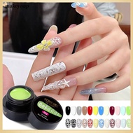 ✨ BOMESEL Stamping Glue Nail Art Twelve Color Nail Polish Glue Painting Glue Hole Glue Lace Texture 