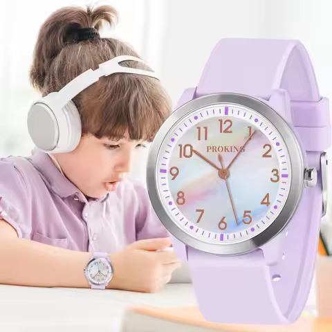 PROKING Kids Watch for Girls Boys Children Teens Analog for Kid 8-18 Years Old Learning Time and Eas