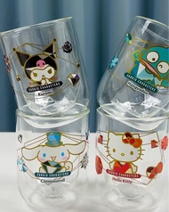 7-11 Sanrio 雙層玻璃杯 hello kitty Kuromi 玉桂狗 水怪