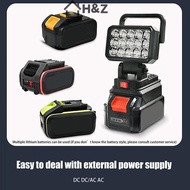H&Z 15 Beads LED Working Light Spotlight Hand Lantern 21V Li-ion Battery Rechargeable Home Emergency
