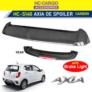 Perodua Axia 2014 - 2022 Oem Carbon Spoiler Bodykit With Led Brake Lamp - HC CARGO