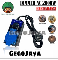 Dimmer AC 2000w Pengatur Kecepatan Gerinda Dimer Stop Kontak Fungsi Ganda Peredup Lampu Pijar Kipas
