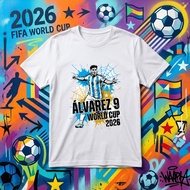 Alvarez 9 World Cup 2026 Argentina Soccer Fan T Shirt FIFA Football Championship Jersey Graphic Tee 