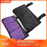 Aliwell Multiple Pockets Large Capacity Wheelchair Armrest Side Bag Storage