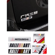 Aluminum Sticker Car Emblem Badge Decals Accessories For Mitsubishi Lancer Mirage ASX Pajero Ralliar