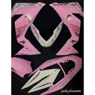 COVERSET KOSONG/COVERSET SIAP STICKER HONDA RS150 V1/V2 DESIGN AEROX / WINNER MATT BLUE