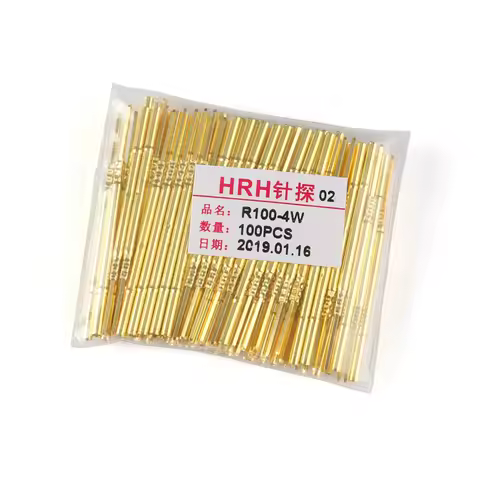 20/100PCS R100-4W Test Pin P100-B1 Receptacle Brass Tube Needle Sleeve Seat Wire-wrap Probe Sleeve 3