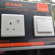 Rank Pesaro switch and socket series