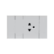 ชุดเต้ารับเดี่ยว พร้อมสวิตช์ 1 ทาง SCHNEIDER A7031F UST GY สีเทา (1277107)