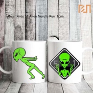 Mug Area 51 Alien Naruto Run icon