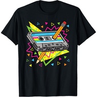 Vintage Cassette Tape T shirt - 70s 80s Nostalgia Vibe, 80s Party Outfit Unisex 100% Cotton Ready St