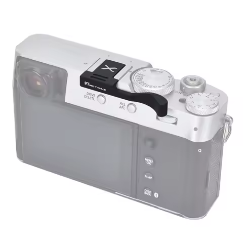 PRO TANLE Camera Thumb Grip with Hot Shoe Cover Replacement for Fujifilm Fuji X100VI/ X100V/ X100F/ 