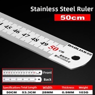 Stainless Steel Ruler 1 Meter Thick High Precision Iron Steel Ruler 15cm/30cm/50cm Hard Ruler Steel 