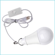 RUN USB LED Light Bulb Portable Camping Light Mini Light Bulb 5W Reading Light