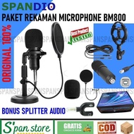 Mic Microphone Bm800 Bm-800 Complete Package Youtuber Vlogger Tiktok Live