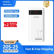 ROMOSS Sense6PS PRO 30W Power Bank Fast 20000mAh External Battery Portable Charger Powerbank for iPhone Xiaomi Huawei