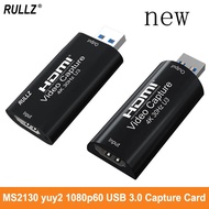 MS2130 4K HDMI Video Capture Card USB 3.0 Game Recording Box YUY2 1080p 60fps Live Streaming for PS4 Ps5 Switch Camera Laptop PC