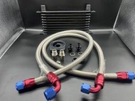 ☆光速改裝精品☆日式10排機油冷排器 飛機接頭 CIVIC FIT ACCORD 馬三 馬六 RX-8