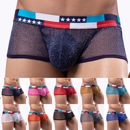 Mens Fashionable Lingerie See-through Sexy Shorts Thong 1pcs Breathable